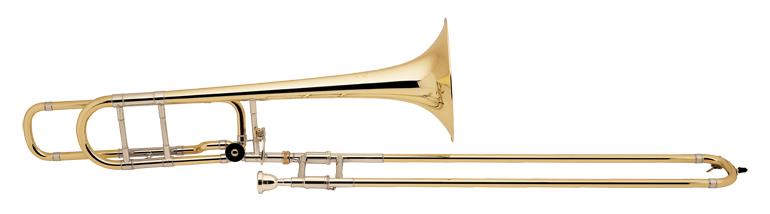 Trombone Sib/Fa Stradivarius perce moyenne, open wrap