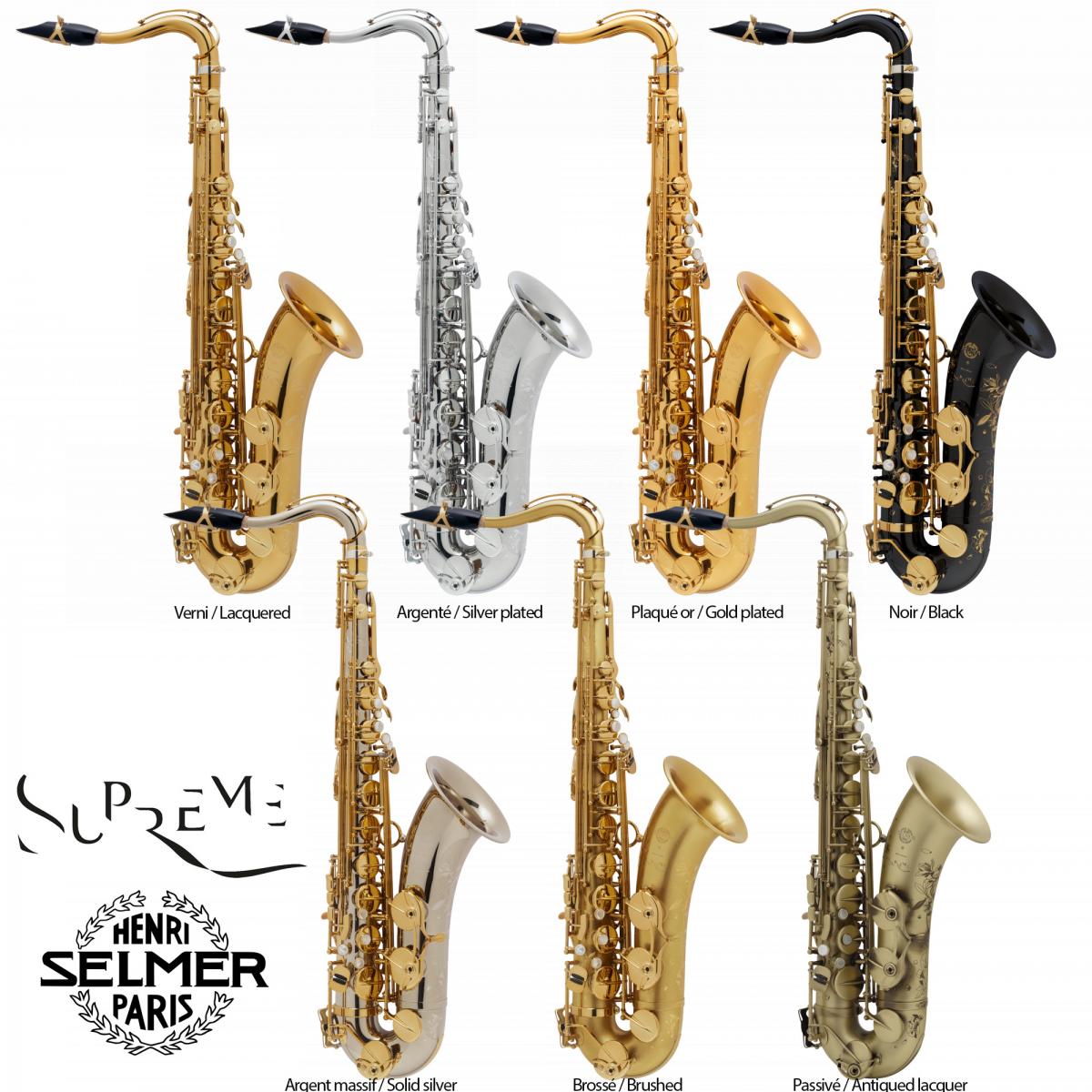 Saxophone Ténor Supreme Selmer En Stock Disponible Livraison Express