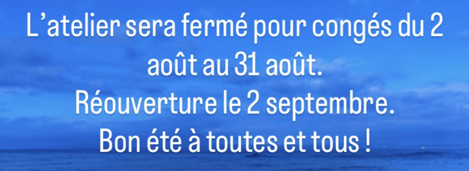 BONNES VACANCES !